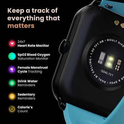 Reloj inteligente, Boult Dive+, llamadas Bluetooth, 500nts, IP68.