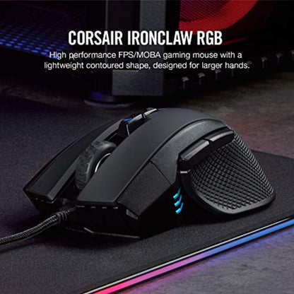 Corsair IRONCLAW RGB Ratón para Juegos con Cable