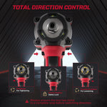 Llave de impacto inalámbrica Rivlox, con 2 baterías y cargador (USADA)