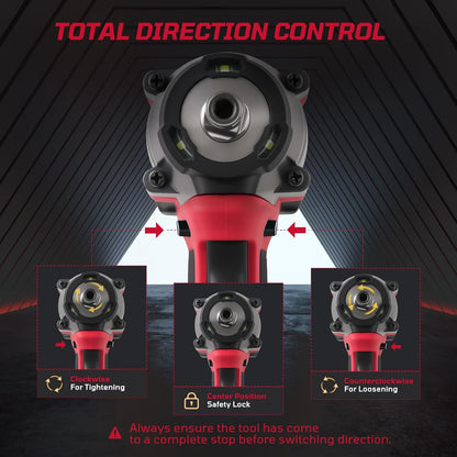 Llave de impacto inalámbrica Rivlox, con 2 baterías y cargador (USADA)