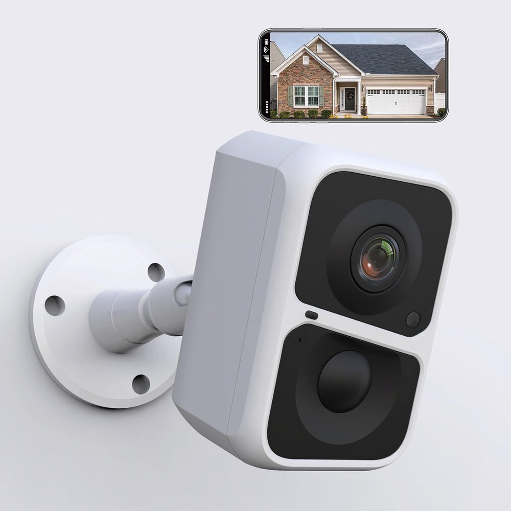 Cámara de seguridad inalámbrica WiFi, Recargable.(DETALLE)