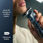 Afeitadora recargable, Philips Norelco Shaver 5400, húmedo y seco.