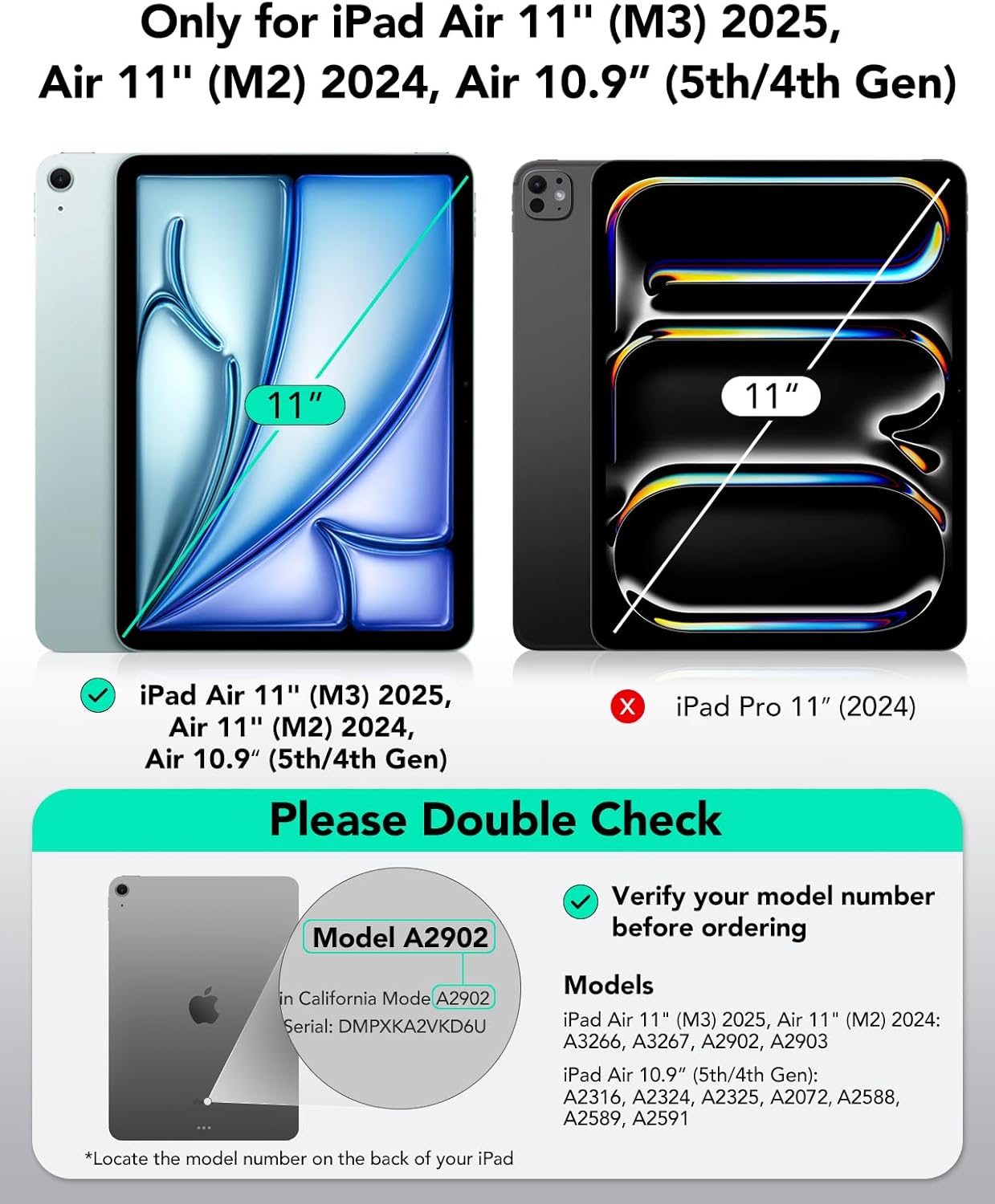 ESR Funda para iPad Air 11" (2024).