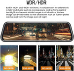 Espejo retrovisor con cámara, frontal y trasera, 10", (USADO).