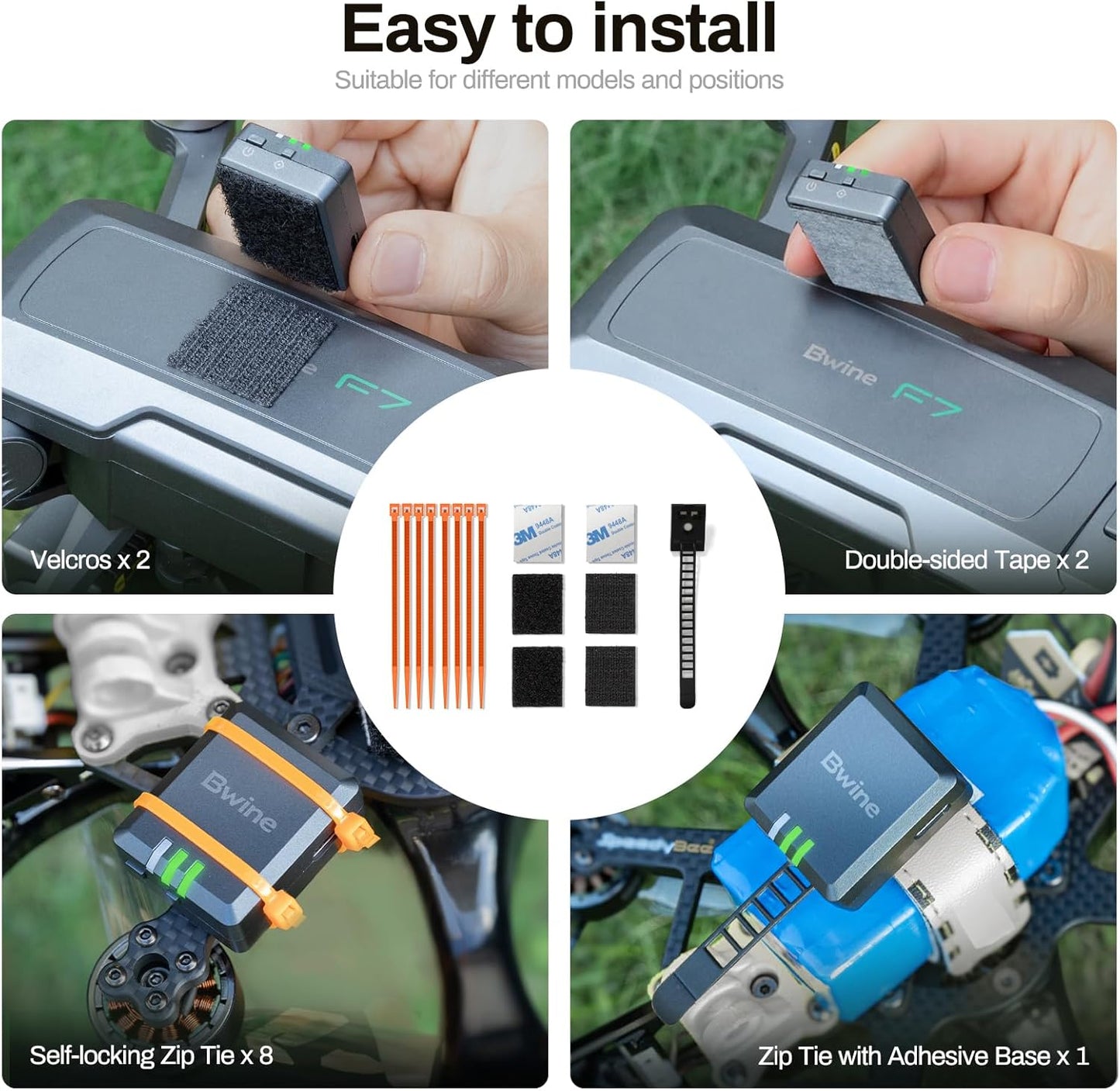 Bwine B112S Módulo de identificación remoto para drones FAA regulación.