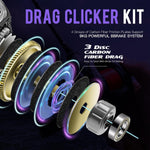 Carretes de pesca DOVIELLO GKA200 Baitcaster izquierdo