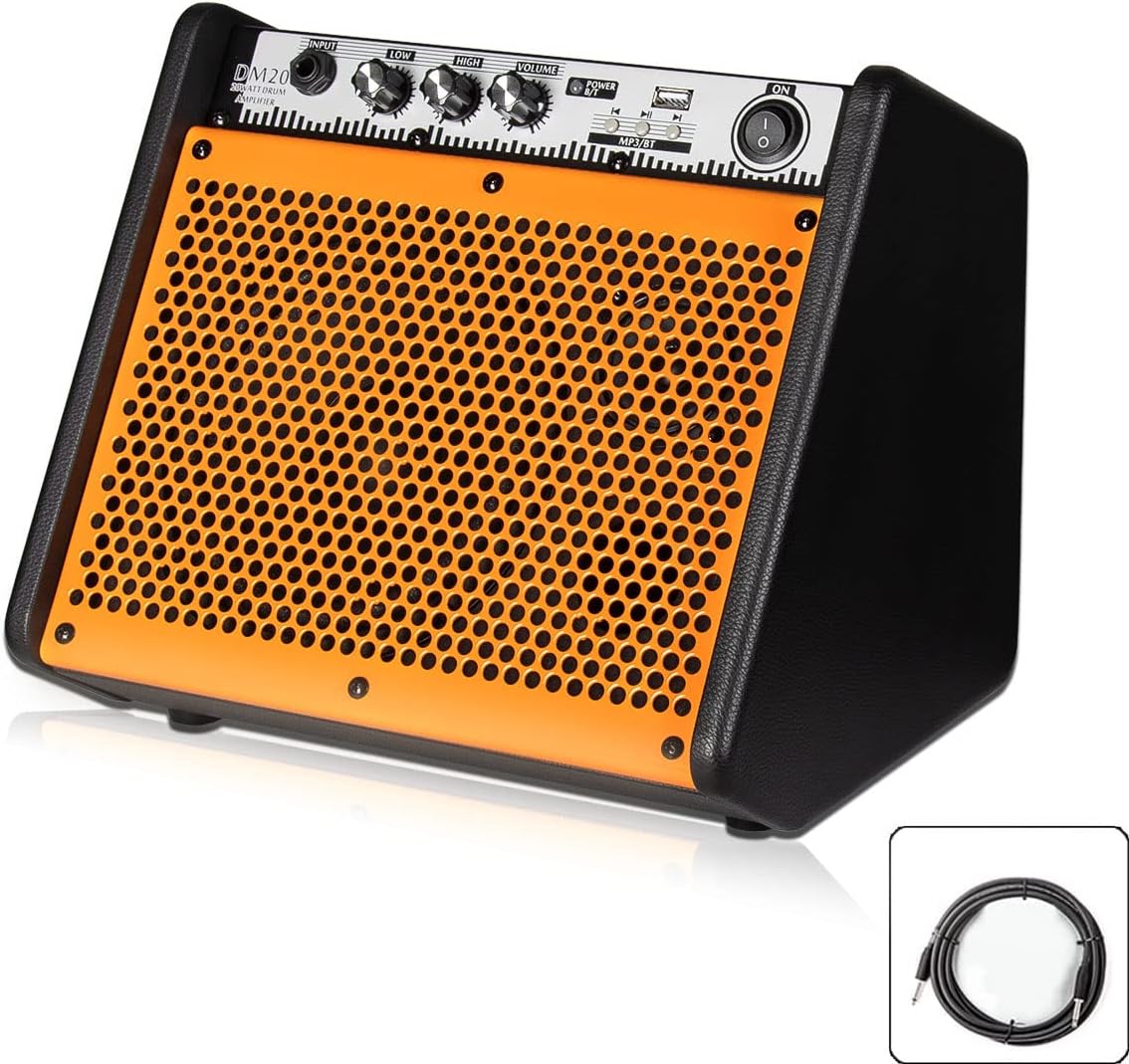 Altavoz amplificador, Bluetooth de 20 W, cable con reducción de ruido.