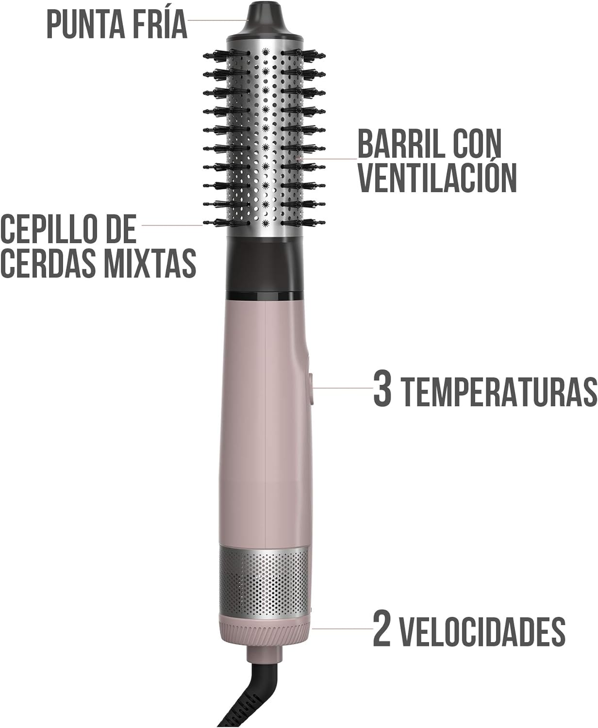 Remington Cepillo de aire wet2style ovalado.