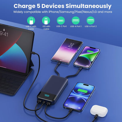 Cargador portátil 40800 mAh 3 cables integrados (USADO)