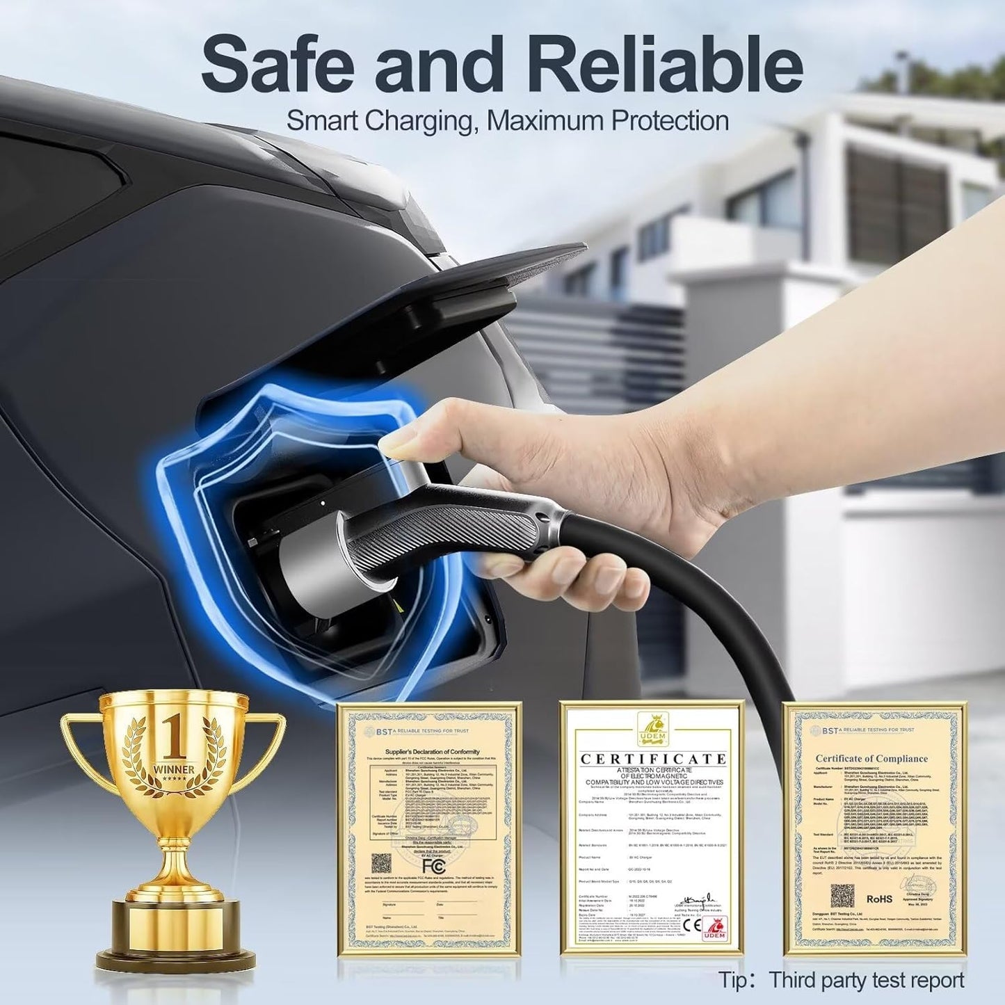 Cargador Ev De Nivel 2, Coneccion Tipo Nema, Tarjeta Rfid.