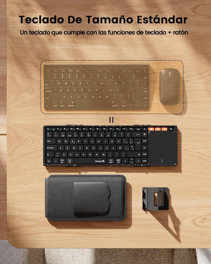 Teclado Plegable ProtoArc XK01 TP Bluetooth con Touchpad