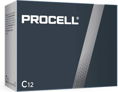 Duracell C12 ProCELL, Batería alcalina Profesional, 12 Unidades