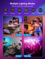 Iluminación empotrable inteligente de 6", Bluetooth Wi-Fi y Alexa.