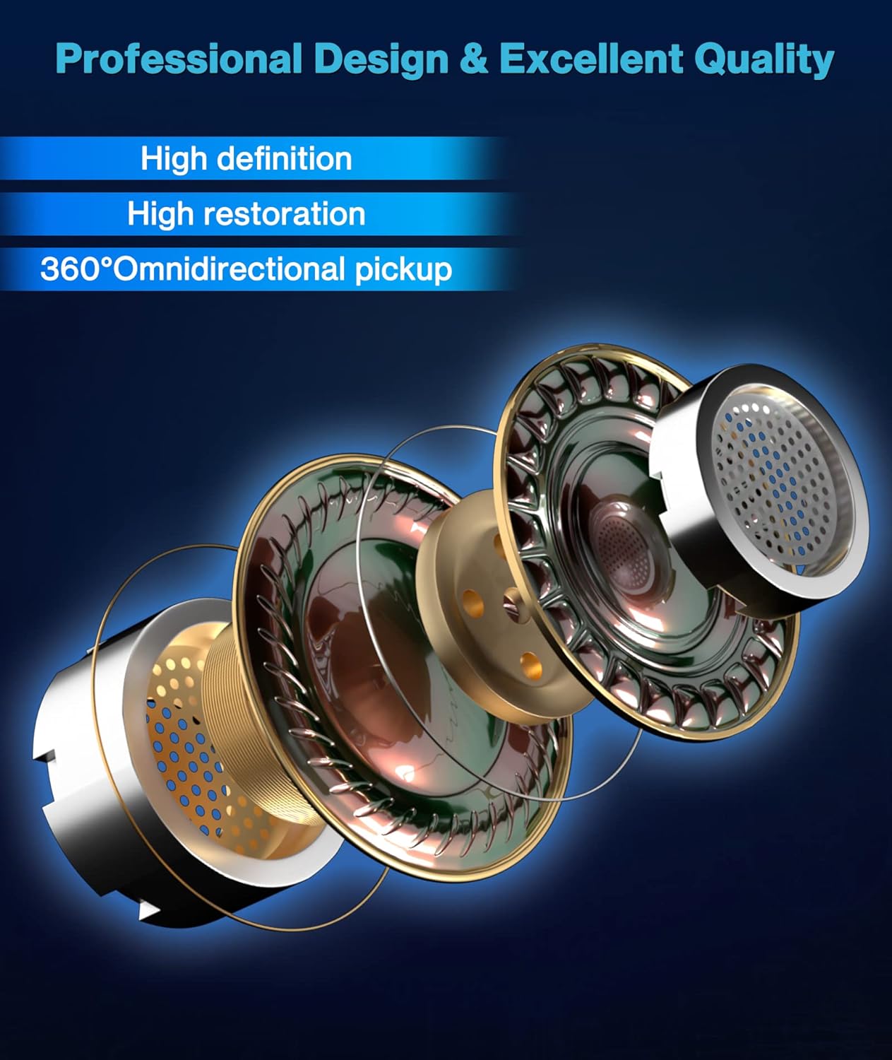 Micrófono lavalier inalámbrico teléfono tipo C + adaptador