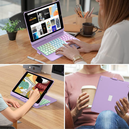 Funda protectora giratoria para iPad 10.2  360°