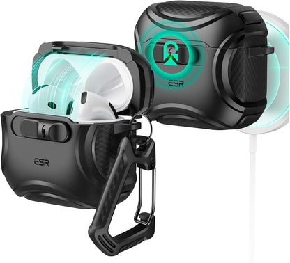 Funda para AirPods, ESR, HaloLock, MagSafe, a Prueba de caídas.