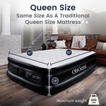 Colchón de aire Queen bomba incorporada 18"elevado (USADO)