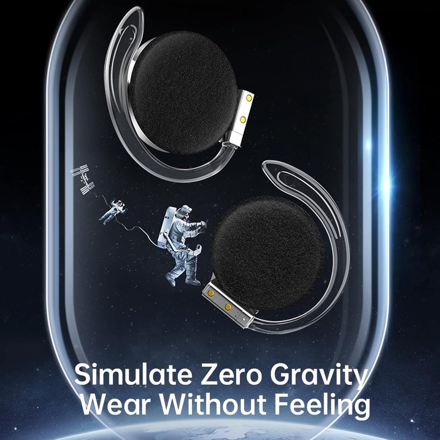 F2 Auriculares inalámbricos, Gancho para la Oreja, (USADOS).