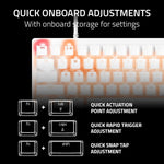 Teclado Optico Analógico Del 60%  Blanco Razer Huntsman V3 Pro Mini