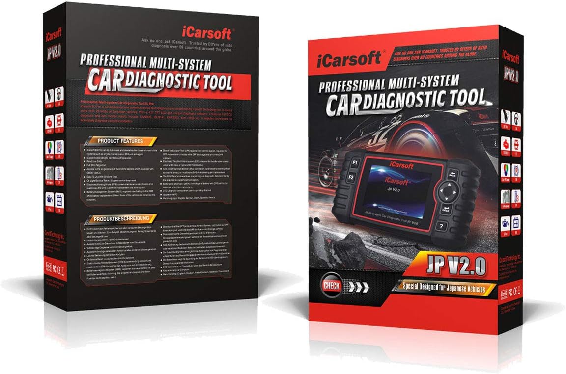 iCarsoft Herramienta de diagnóstico JP V2.0 para vehículos japoneses