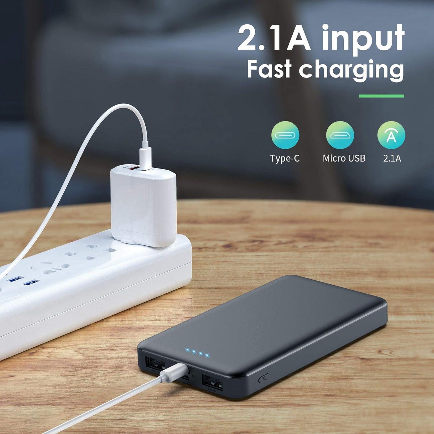 2 Cargadores portátiles 10000 mAh HX60S9