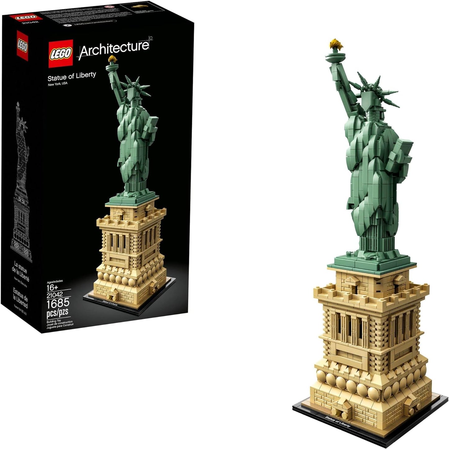 Juguete de construcción para adultos: Estatua de la Libertad LEGO Architecture (21042)