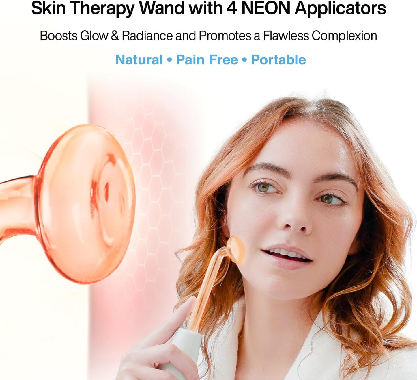NuDerma, Máquina portátil de terapia de piel, antiarrugas, estimulador.