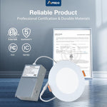 Luces LED empotrables ultrafinas de 4" 11W 800LM Amico 20 PACK