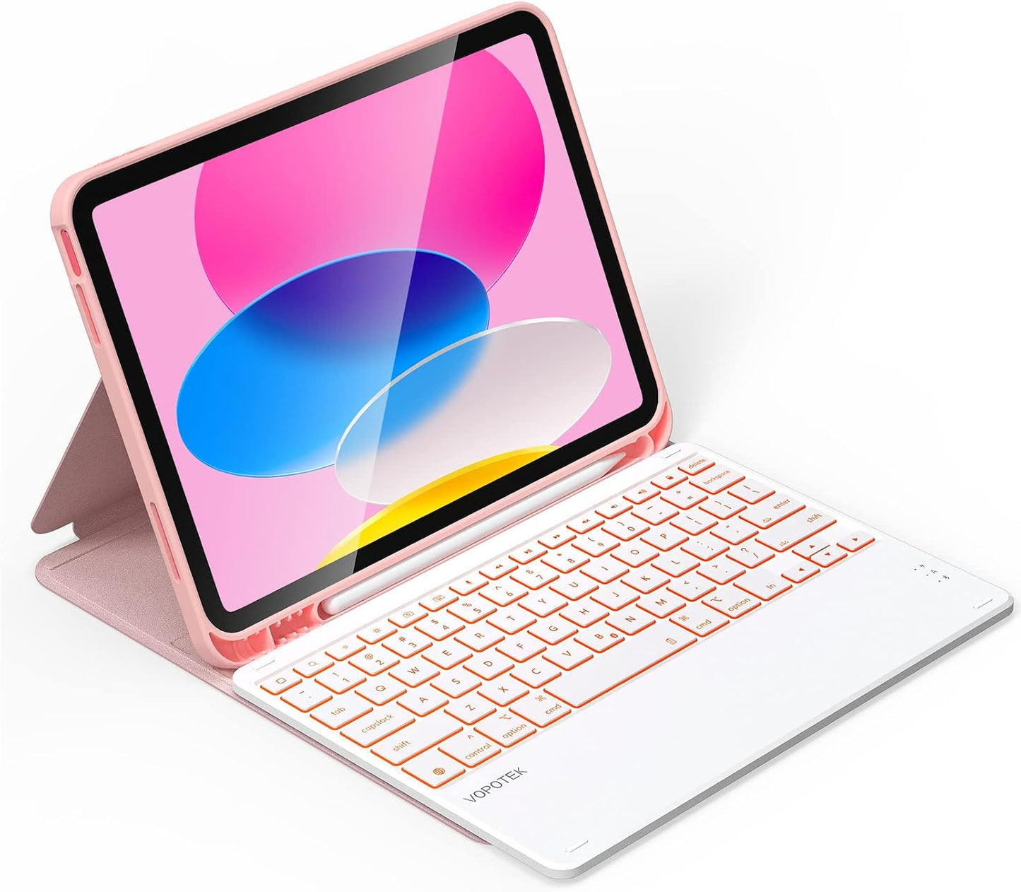 Funda con teclado VOPOTEK para iPad de 10.ª generación (2022)