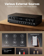 Amplificador Donner 1000W Bluetooth 5.3 6 Canales