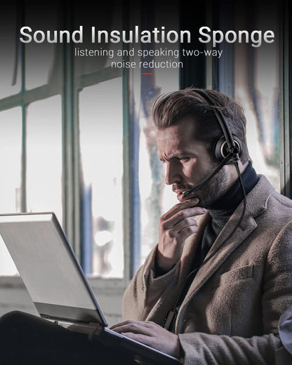 Auriculares Awatrue con cable y micrófono PC portátil