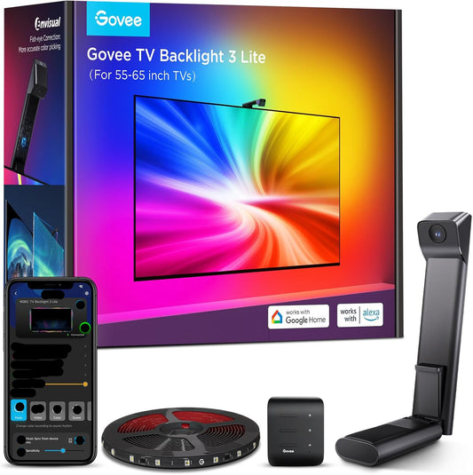 Govee Tira LED Retroiluminación TV 40-50" RGBICW con Cámara USADO