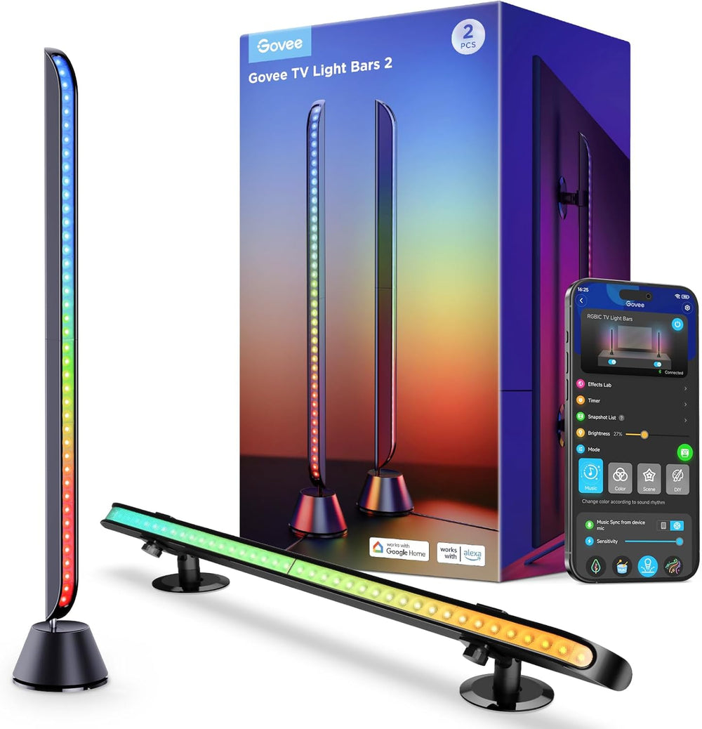 Barras de Luz LED Govee 31", Smart TV de 70-85", RGBIC y WiFi, H6043