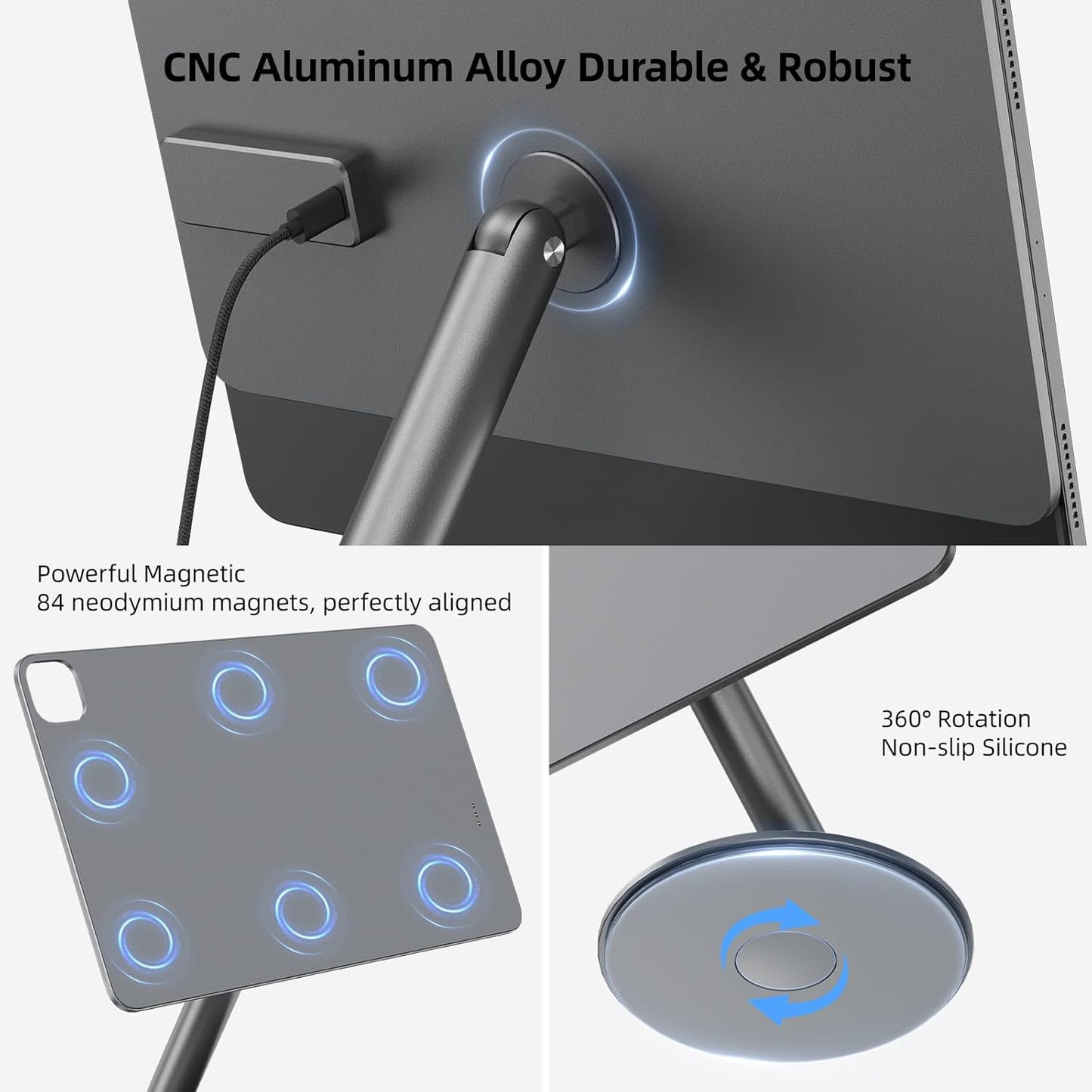Soporte magnético KU XIU para iPad Pro 11".