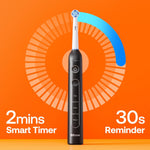 Cepillo de dientes Bitvae R2, eléctrico y giratorio, 8 cabezales 5 modos.