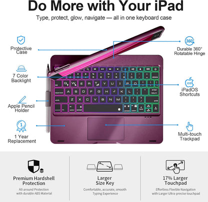 Baisla Funda teclado y trackpad para iPad (USADO)