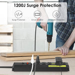 Multicontacto Industrial 20A 4800J 6 Salidas Protección