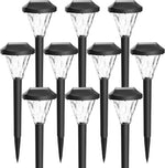 Paquete de 10 luces solares para exteriores, impermeables.