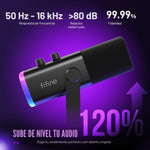 Micrófono Fifine AM8 dinámico XLR/USB para podcasts (USADO)