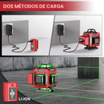Nivel Láser WEIDDW 4D 360° Autonivelante Con Trípode