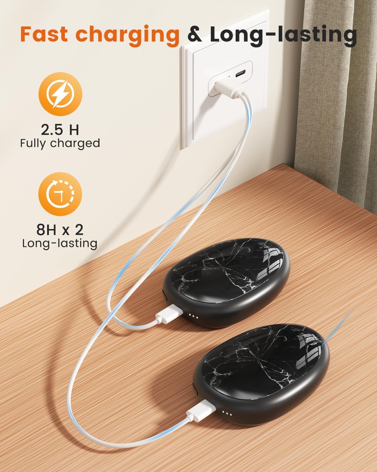 Coldsky- Calentadores De Manos Recargables Magnético 2 En 1