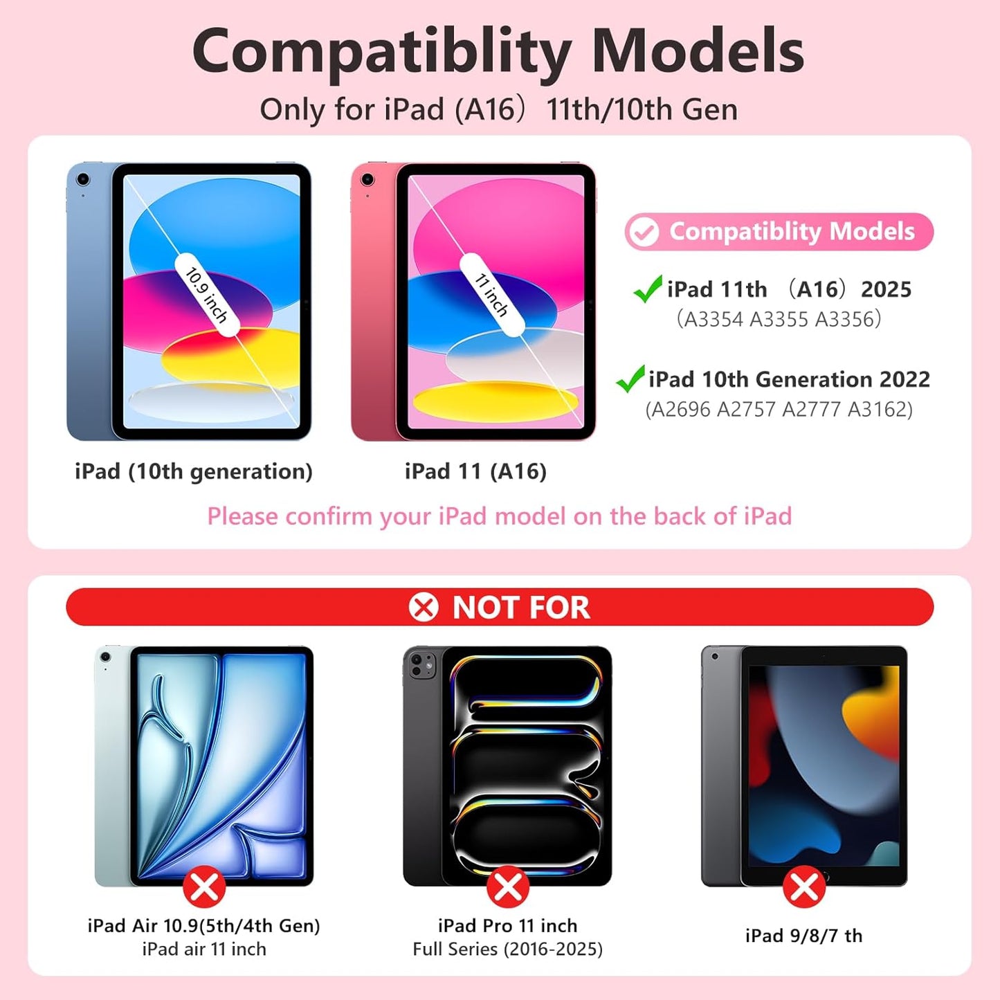 Funda con teclado táctil para iPad de 11", Fuwang, giratoria 360.