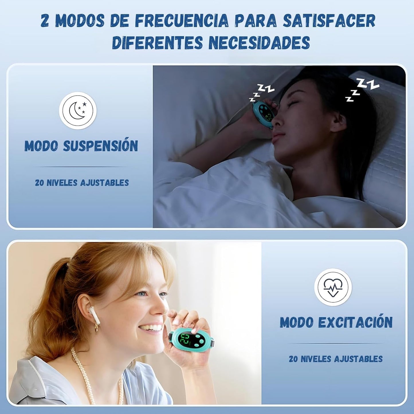 Dispositivo contra la ansiedad, ayuda natural para dormir. (USADO)