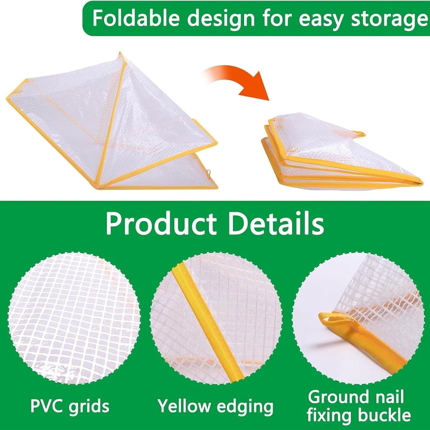 Cubierta de plantas, elevada y plegable, protección para clima extremo.