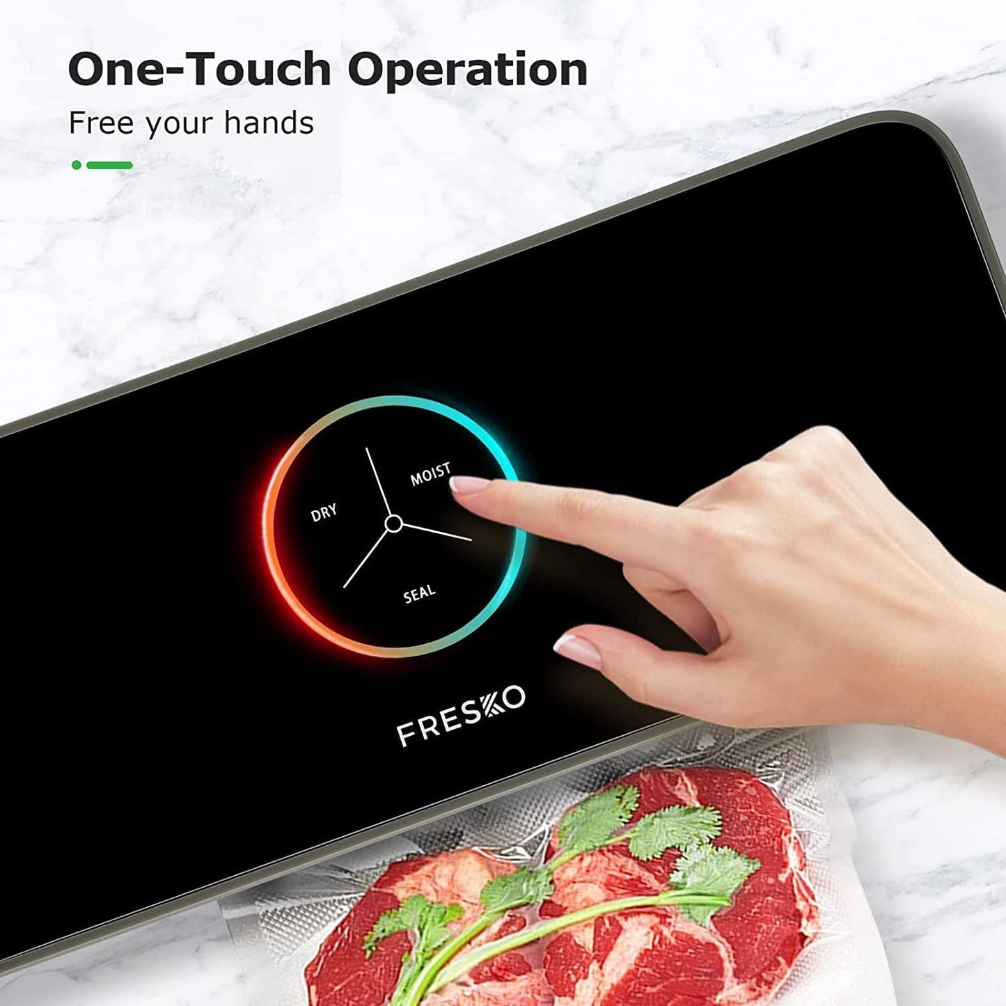 Selladora al vacío automática FRESKO para alimentos, USADO.