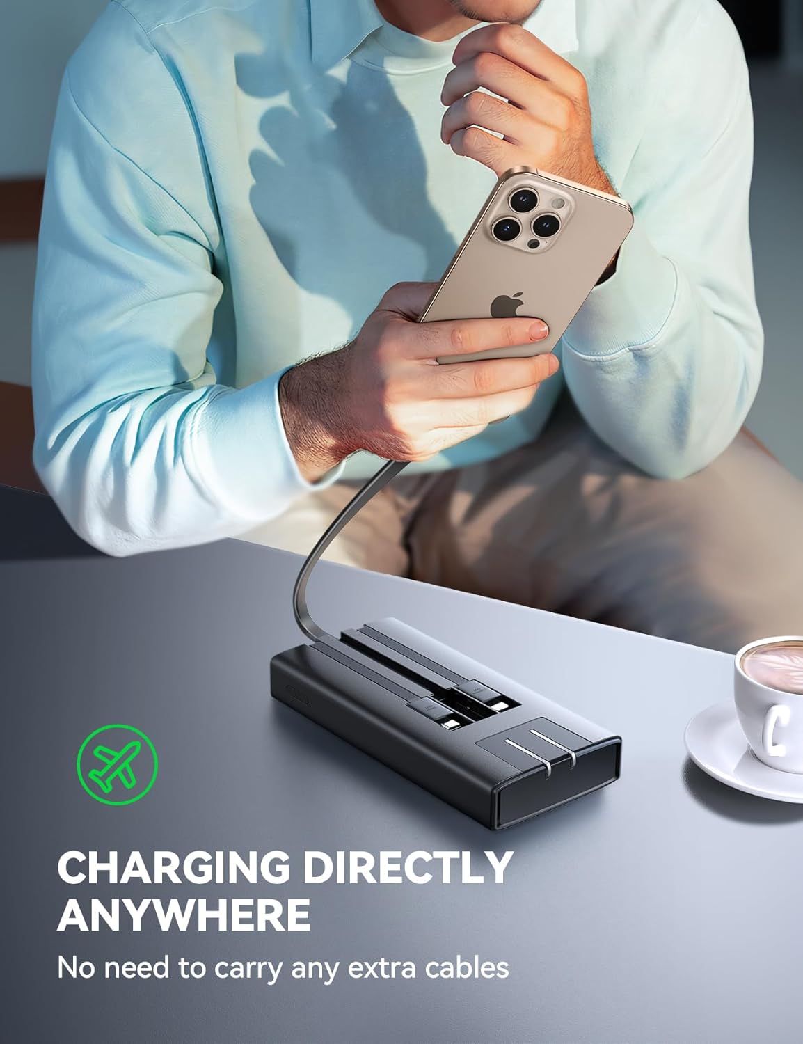 Cargador portátil de 10000 mAh (3 cables) JOYROOM