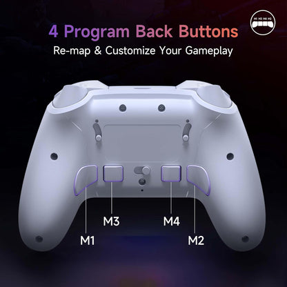Mando inalámbrico para juegos EasySMX X20 con retroiluminación RGB.
