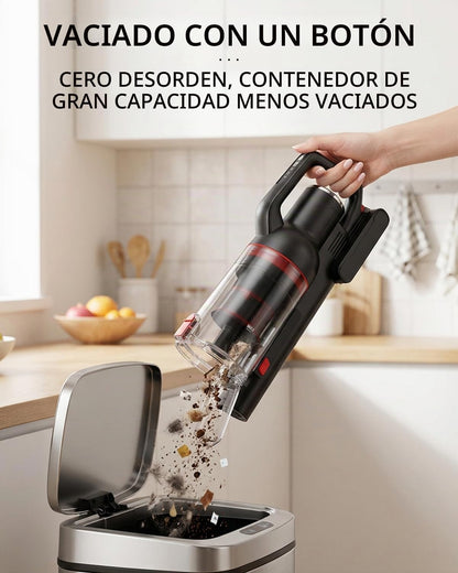 Aspiradora inalámbrica con 5 capas de sistema de filtración, Filtro HEPA
