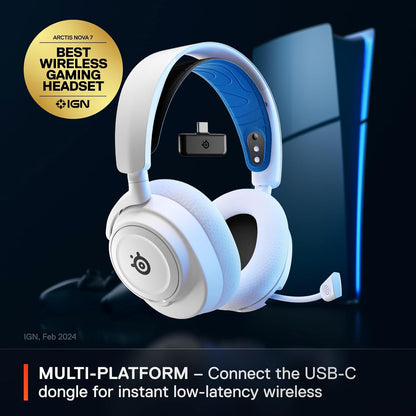 Audífonos SteelSeries Nova 7P Wireless PS5 Bluetooth 38h