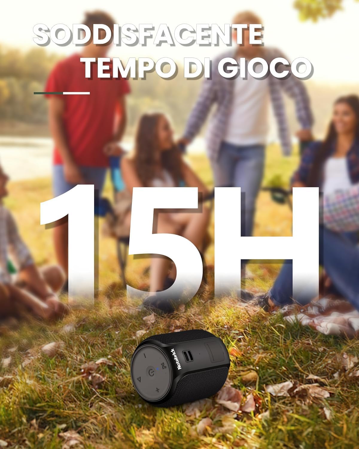 Altavoz, bocina inalámbrica portátil, Bluetooth, impermeable.